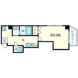 1K 間取り図