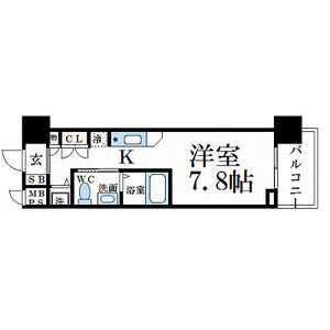 1K 間取り図