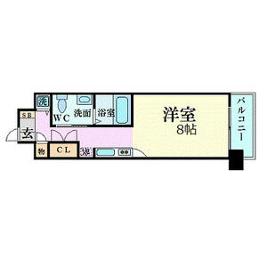 1K 間取り図