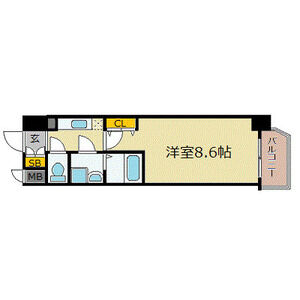 1K 間取り図