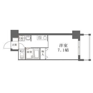 1K 間取り図
