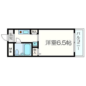 1K 間取り図