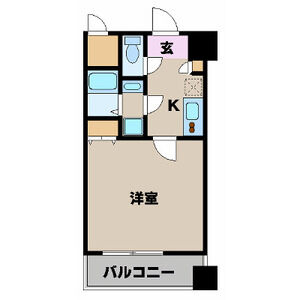 1K 間取り図
