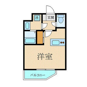 ワンルーム 間取り図