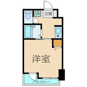 1K 間取り図
