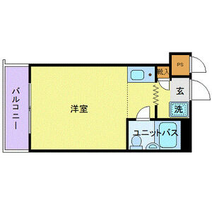 ワンルーム 間取り図