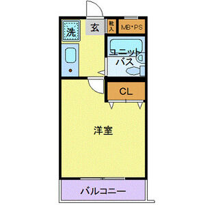 ワンルーム 間取り図