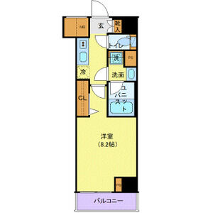 1K 間取り図