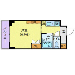 ワンルーム 間取り図