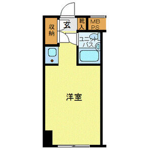 ワンルーム 間取り図