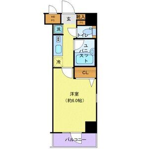 1K 間取り図