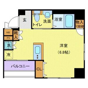 ワンルーム 間取り図