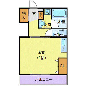 ワンルーム 間取り図