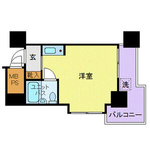 ワンルーム 間取り図