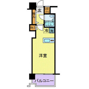 ワンルーム 間取り図