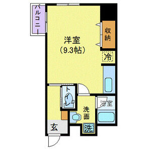 ワンルーム 間取り図