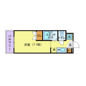 ワンルーム 間取り図