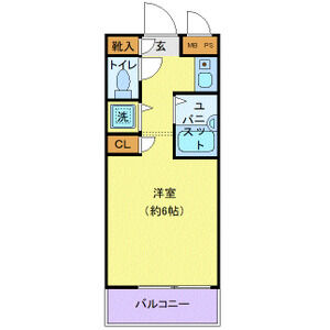 ワンルーム 間取り図