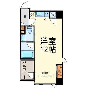 ワンルーム 間取り図
