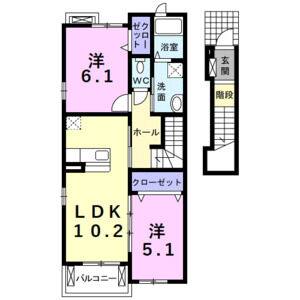 2LDK 間取り図