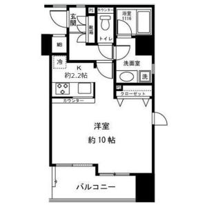 ワンルーム 間取り図