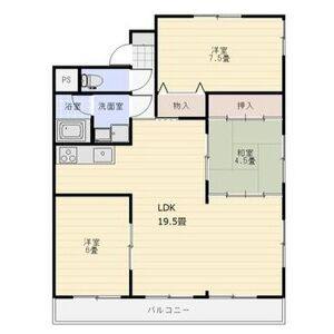 3LDK 間取り図