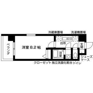 1K 間取り図