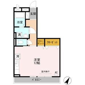 ワンルーム 間取り図