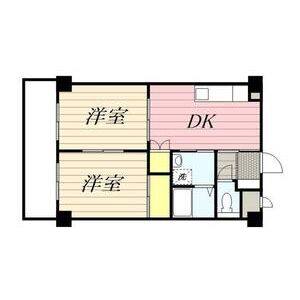 2DK 間取り図