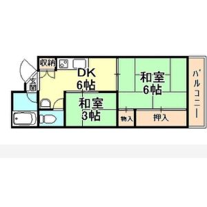 2DK 間取り図
