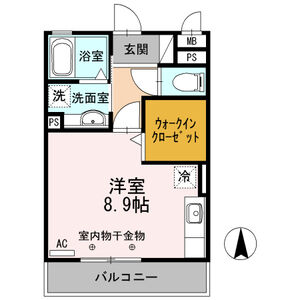 ワンルーム 間取り図
