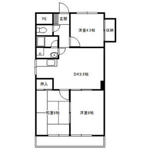 3DK 間取り図