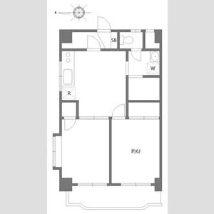 2DK 間取り図