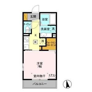 1K 間取り図