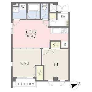 2LDK 間取り図