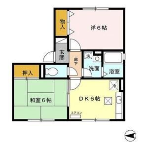 2DK 間取り図