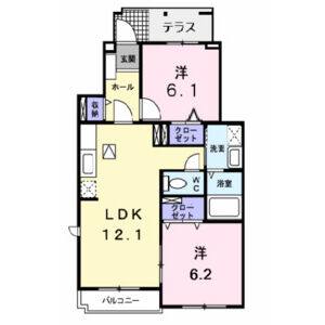 2LDK 間取り図