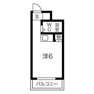 ワンルーム 間取り図