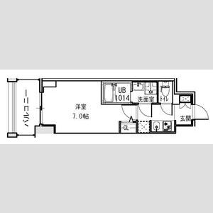 1K 間取り図