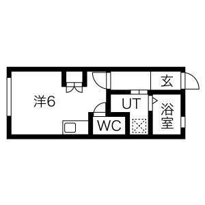 ワンルーム 間取り図