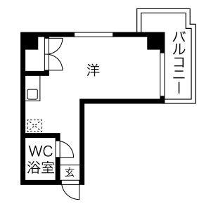 ワンルーム 間取り図