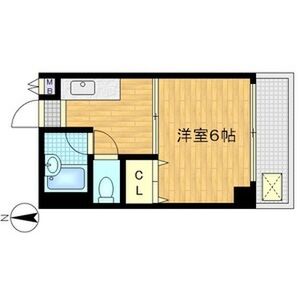 1DK 間取り図