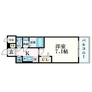 1K 間取り図