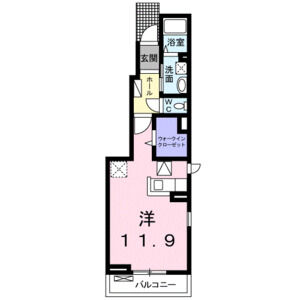 ワンルーム 間取り図