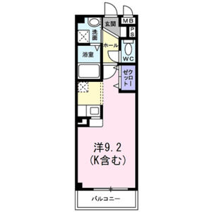 ワンルーム 間取り図