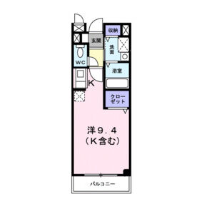 ワンルーム 間取り図