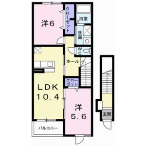 2LDK 間取り図