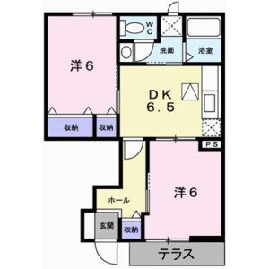 2DK 間取り図