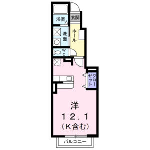 ワンルーム 間取り図