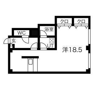 ワンルーム 間取り図